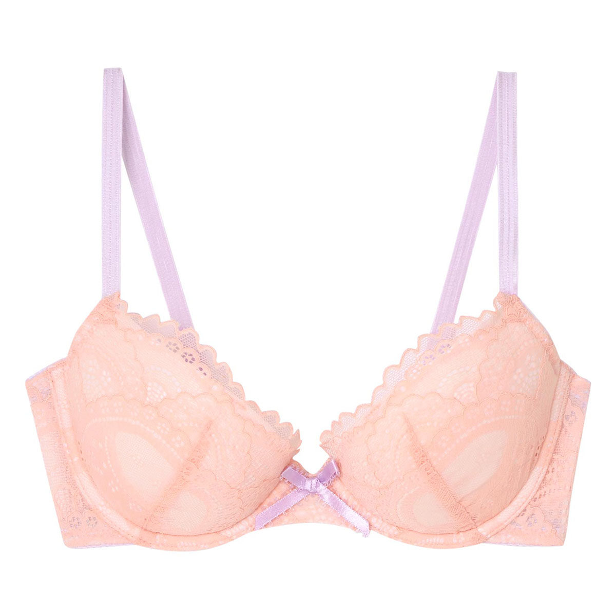 女装 花柄レース総柄ワイヤー入り立体成形ブラジャー