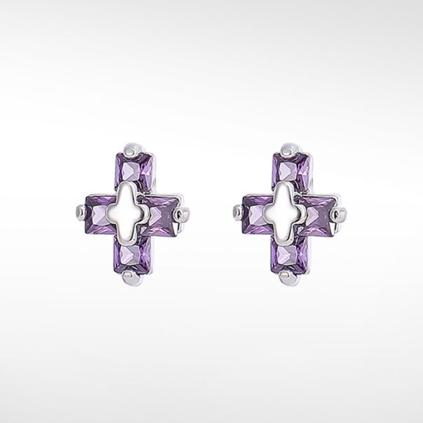 メンズアクセサリー 十字架の輝き ピアス