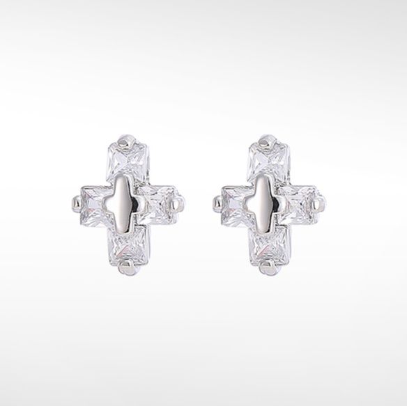 メンズアクセサリー 十字架の輝き ピアス