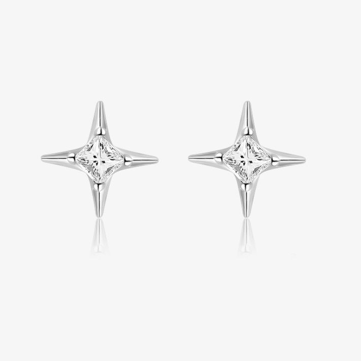 メンズアクセサリー 煌めく星形ピアス