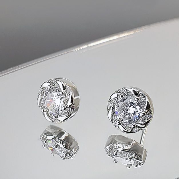 メンズアクセサリー 輝きの花冠 宝石ピアス