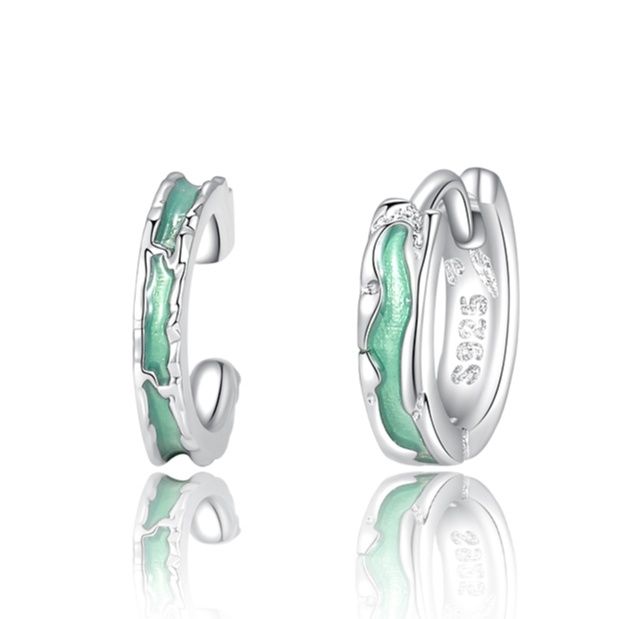 メンズアクセサリー 波紋輝石 フープピアス