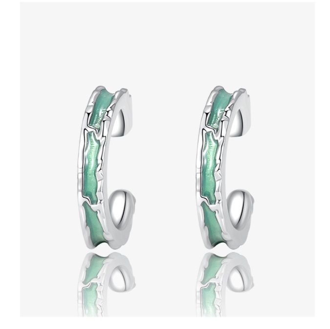 メンズアクセサリー 波紋輝石 フープピアス