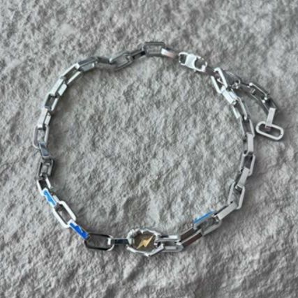 メンズアクセサリー 稲妻モチーフ チェーン ネックレス メンズ カップル対応