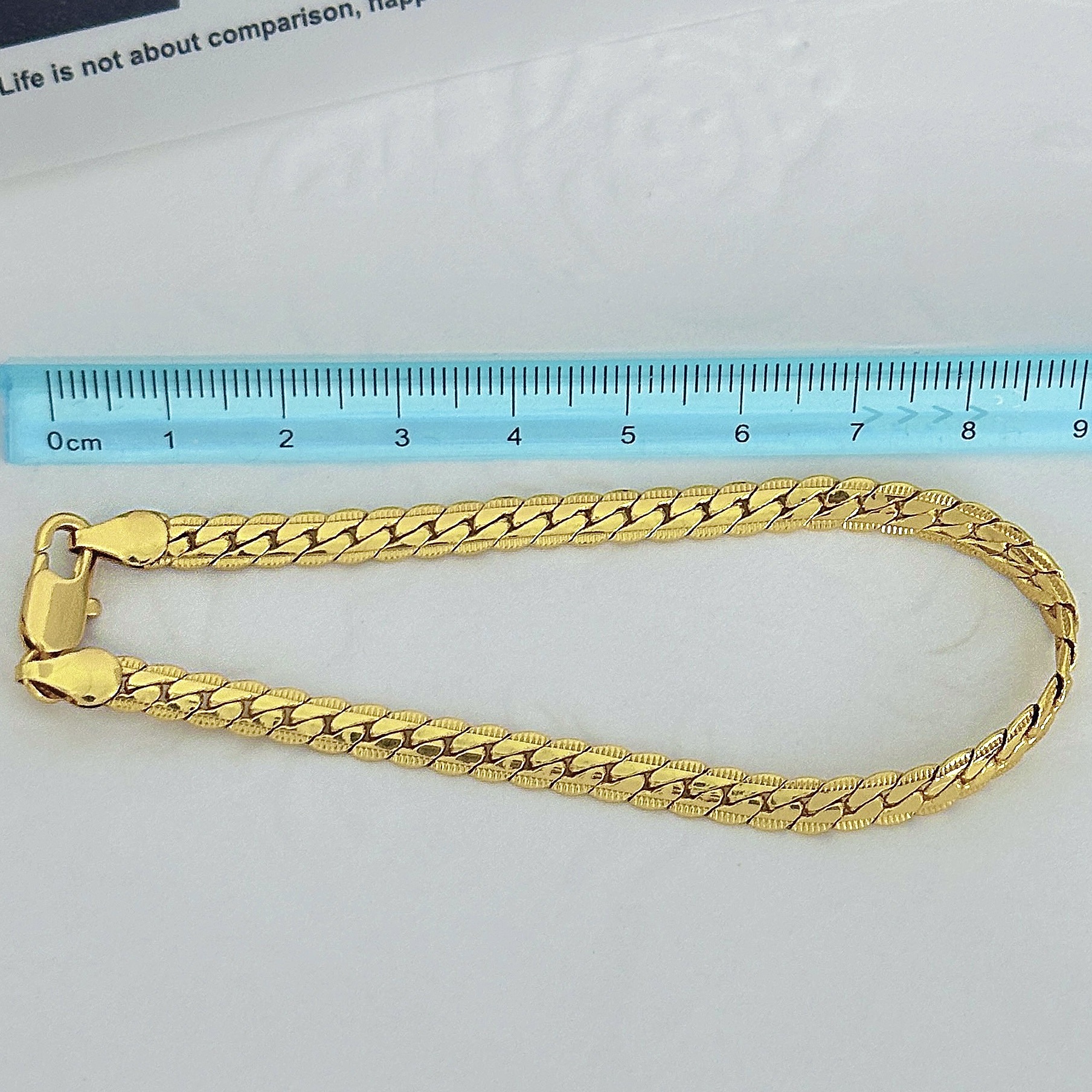 メンズアクセサリー 鎖編み細工の極上ブレスレット