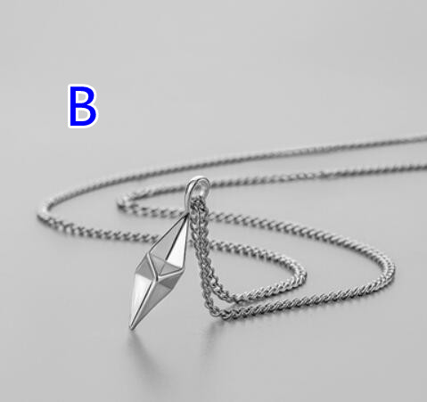 メンズアクセサリー メンズ幾何学ペンダントネックレス