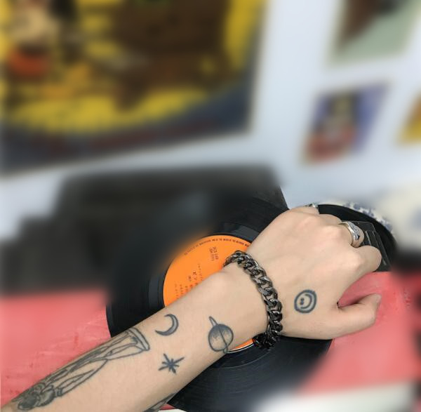 メンズアクセサリー 男性用チェーン型ブレスレット太目リンク