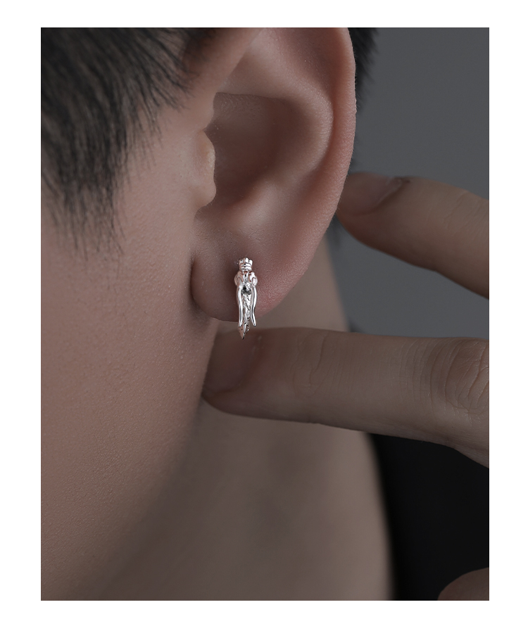 メンズアクセサリー 神龍の抱擁 ピアス