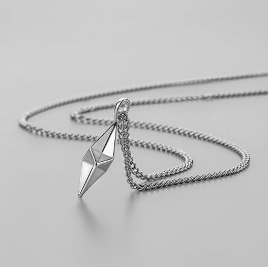 メンズアクセサリー メンズ幾何学ペンダントネックレス