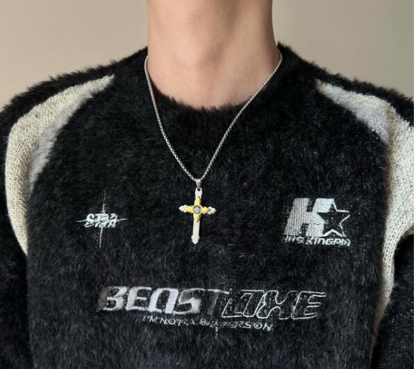 メンズアクセサリー 十字架モチーフ メンズネックレス おしゃれアクセサリー