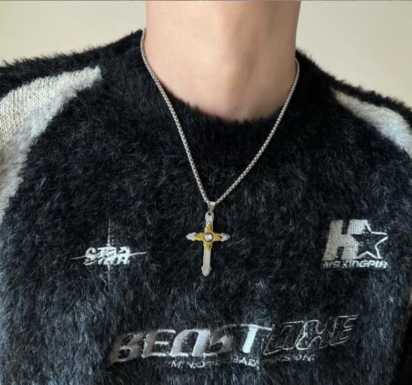 メンズアクセサリー 十字架モチーフ メンズネックレス おしゃれアクセサリー