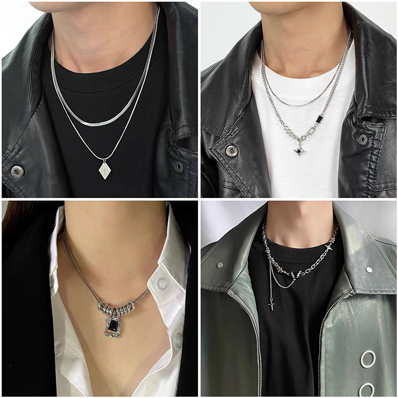 メンズアクセサリー ストリートチャームネックレスコレクション