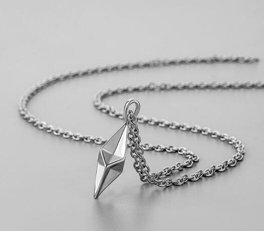 メンズアクセサリー メンズ幾何学ペンダントネックレス