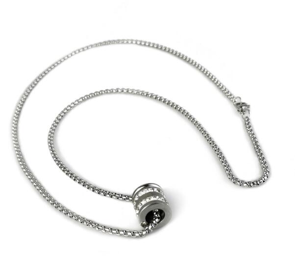 メンズアクセサリー メンズ ステンレス チェーン ネックレス リング トップ