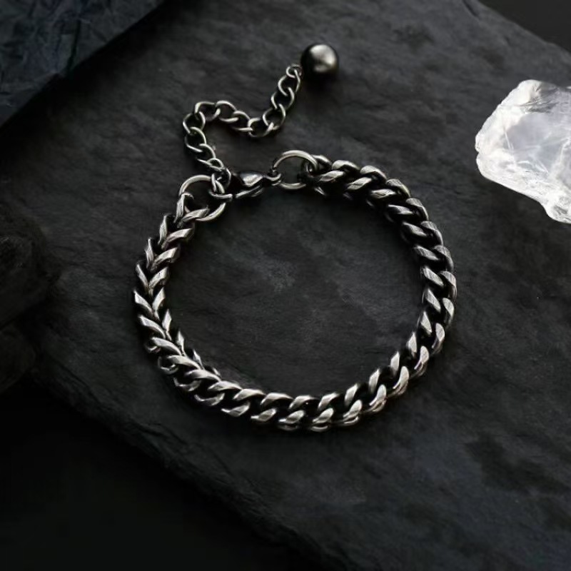メンズアクセサリー 麦の穂編み込みブレスレット