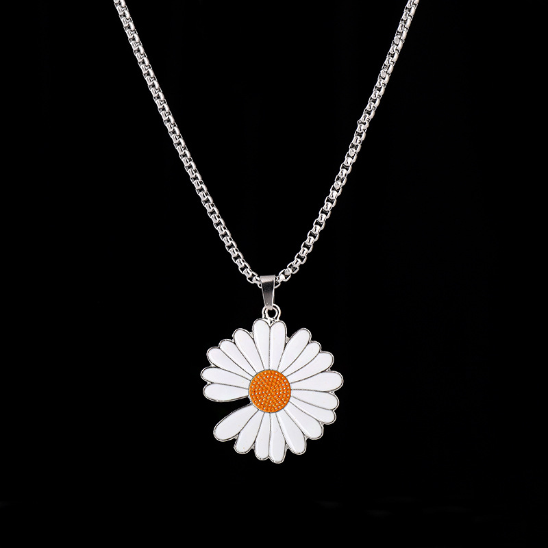 メンズアクセサリー 花咲く優雅 菊花ネックレス