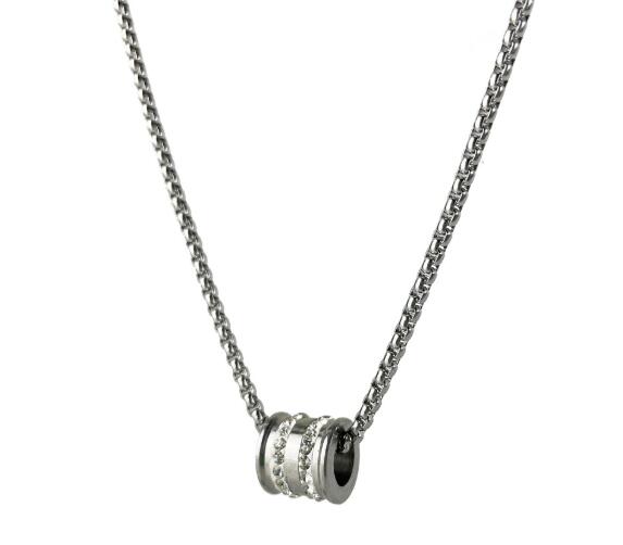 メンズアクセサリー メンズ ステンレス チェーン ネックレス リング トップ