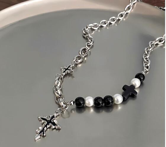 メンズアクセサリー 十字架ペンダント チェーンネックレス 男女兼用