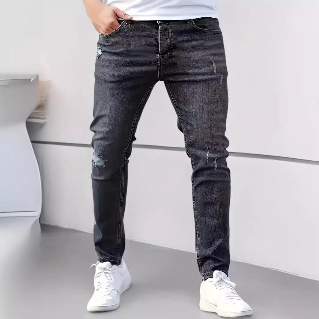 デニムパンツメンズ ストレッチ すっきり細身ストレッチデニム