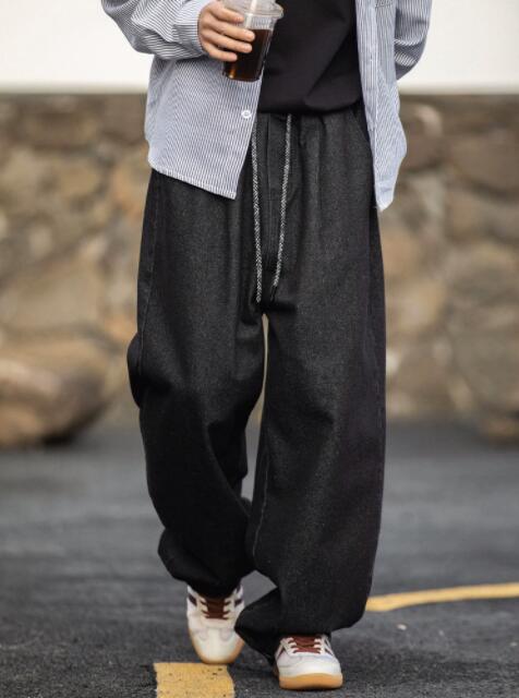 メンズデニムパンツ メンズ デニム ワイドパンツ 2025春新作 ゆったり