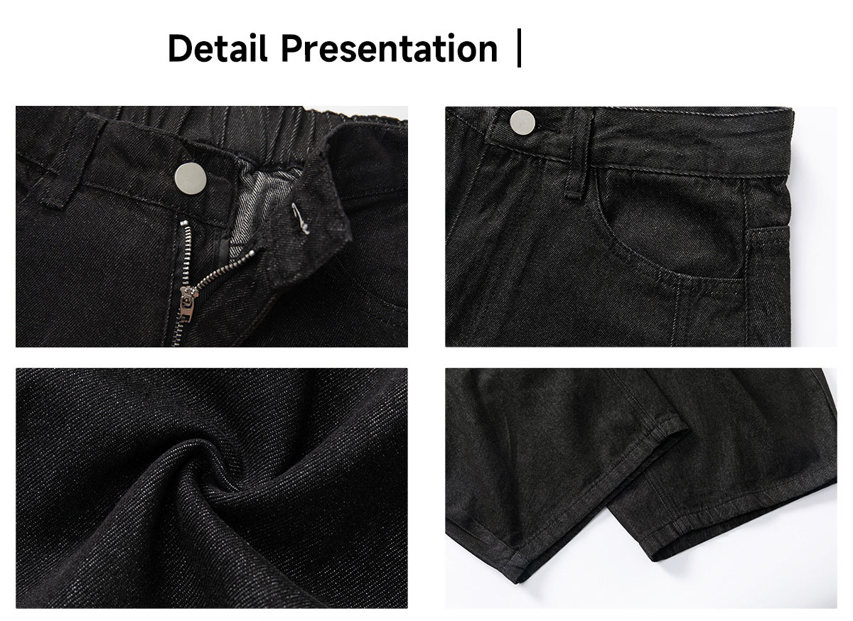 メンズデニムパンツ 古着風ワイド型ジーンズ