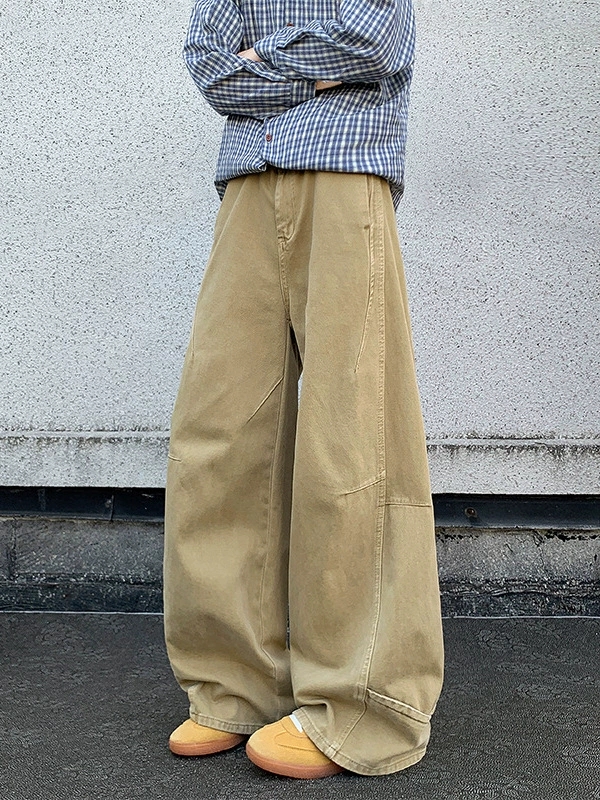 メンズデニムパンツ ワイド ストリート系 秋冬 全2色