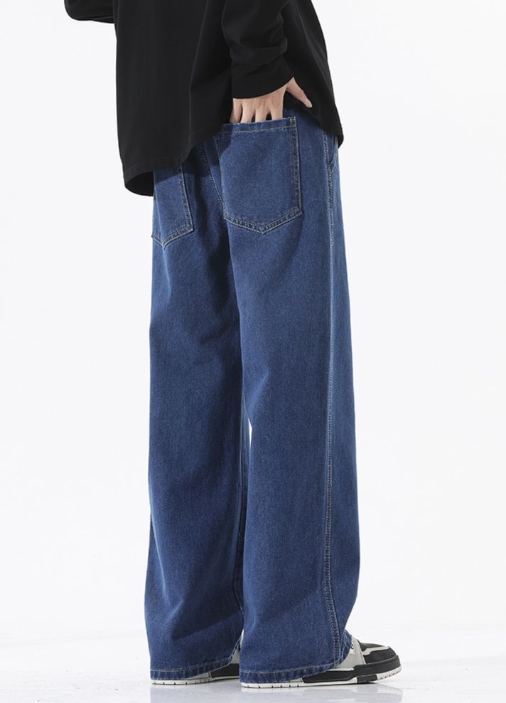 デニムパンツメンズ バギー ゆったりリラックスデニムパンツ