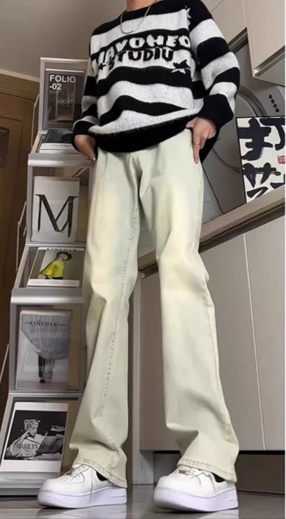 デニムパンツメンズ フレア 裾広がりヴィンテージフレアデニム