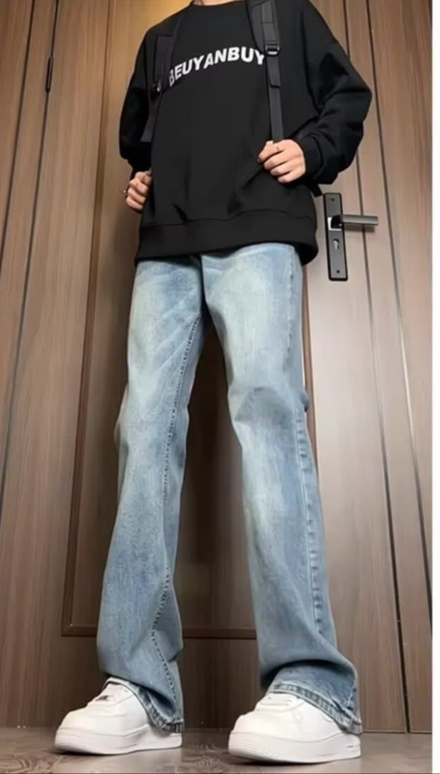 デニムパンツメンズ フレア 裾広がりヴィンテージフレアデニム