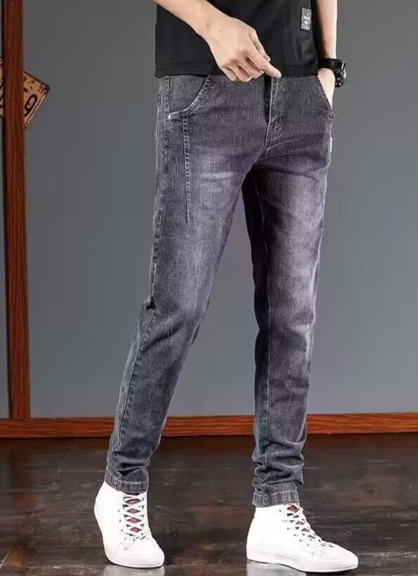 デニムパンツメンズ スキニー スタイリッシュ細身デニム
