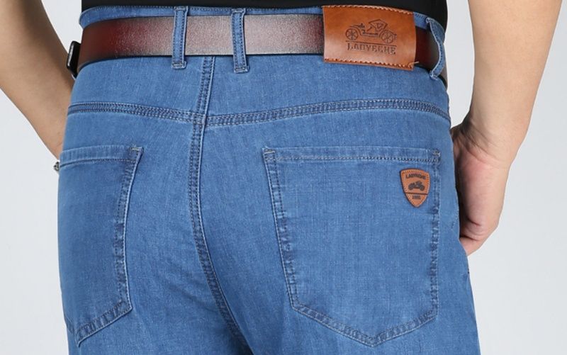 デニムパンツメンズ ストレッチ 夏の涼感ストレッチデニム