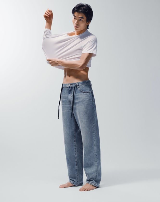 デニムパンツメンズ ワイド ゆったりシルエットデニムパンツ
