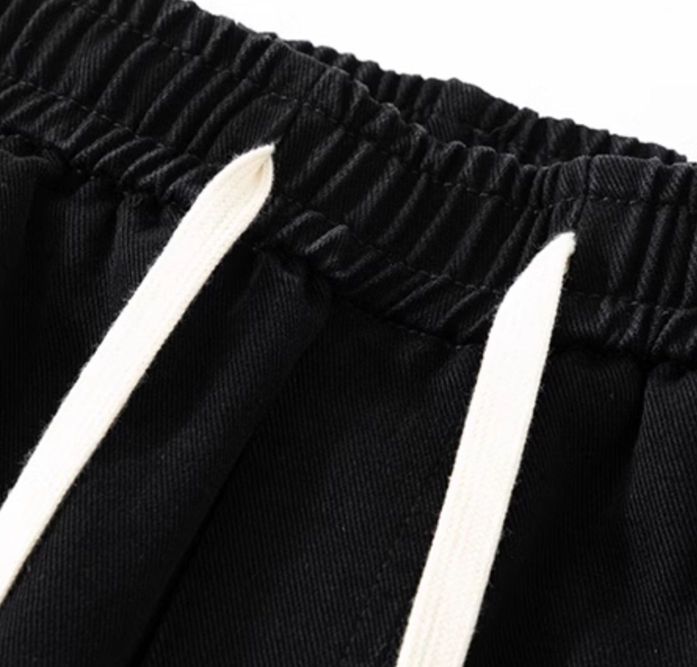 デニムパンツメンズ ワイド ゆったりシルエット 紐付き デニムパンツ
