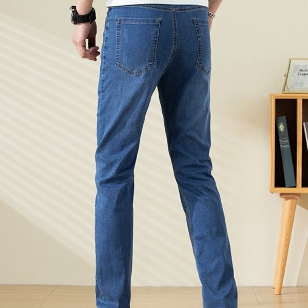 デニムパンツメンズ ストレッチ すっきりシルエット