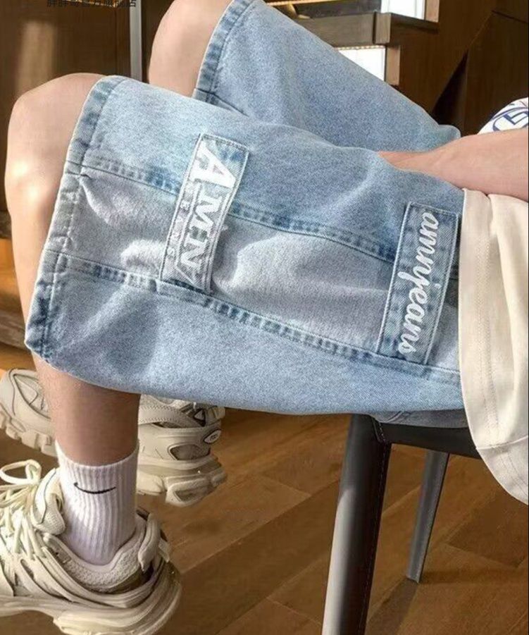 デニムパンツメンズ カーゴ ワイドシルエット ポケットデニム