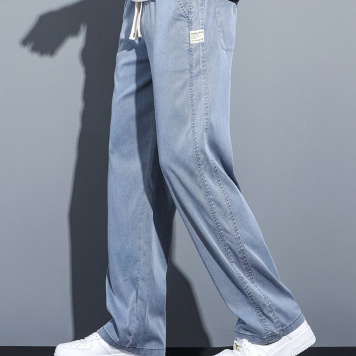 デニムパンツメンズ ゆったりリラックスデニムパンツ
