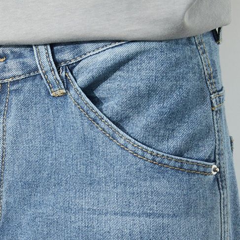 デニムパンツメンズ ゆったりシルエット定番ストレート