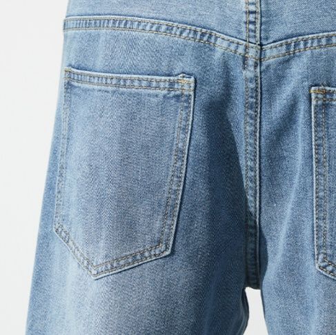 デニムパンツメンズ ゆったりシルエット定番ストレート