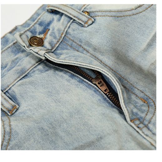 デニムパンツメンズ ヴィンテージ加工ゆったりストレート長袖