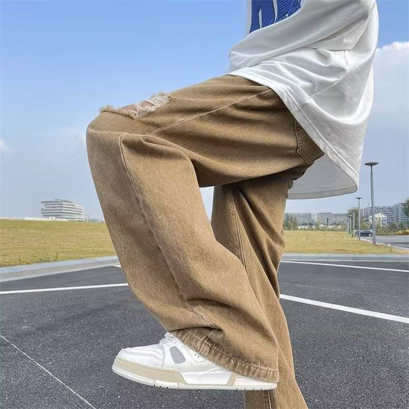 デニムパンツメンズ ダメージ ヴィンテージダメージスキニーデニム