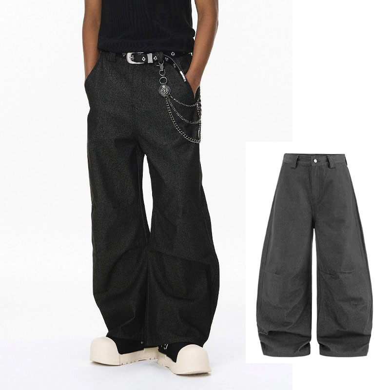 メンズデニムパンツ プレミアム極太ワイドシルエット