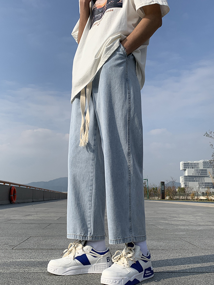 デニムパンツメンズ ワイド 風合い楽しむゆったりデニム