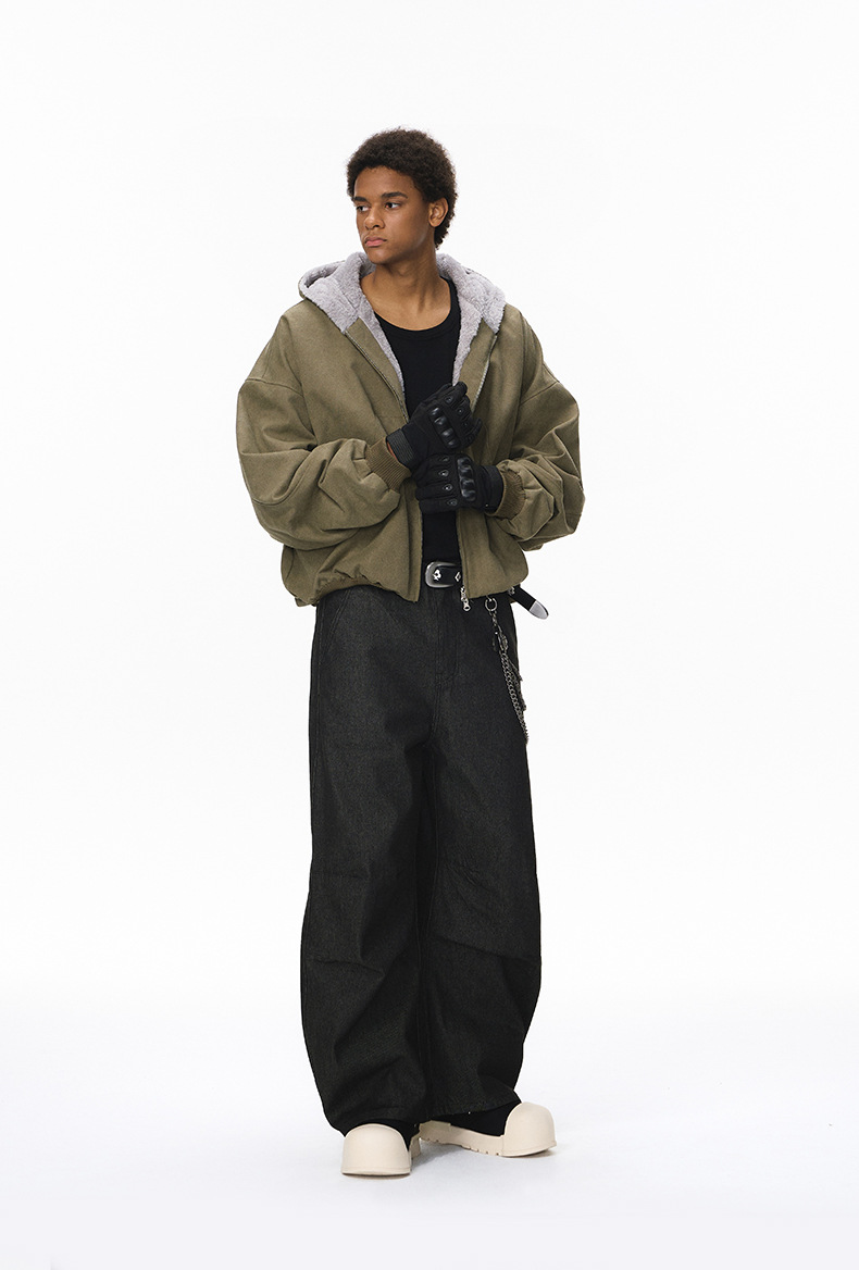 メンズデニムパンツ プレミアム極太ワイドシルエット