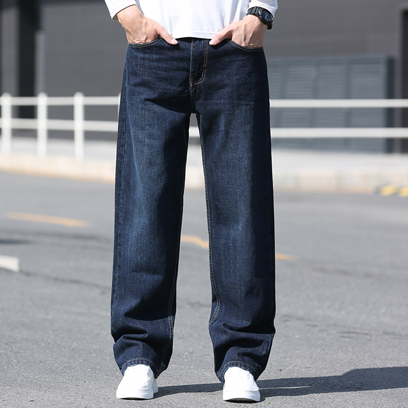 デニムパンツメンズ ワイド ゆったりシルエット デニムワイドパンツ