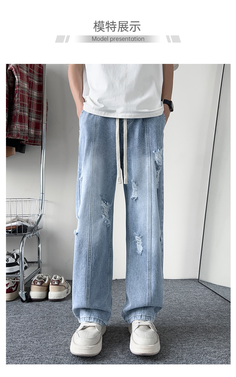 デニムパンツメンズ ダメージ ヴィンテージダメージワイドデニム