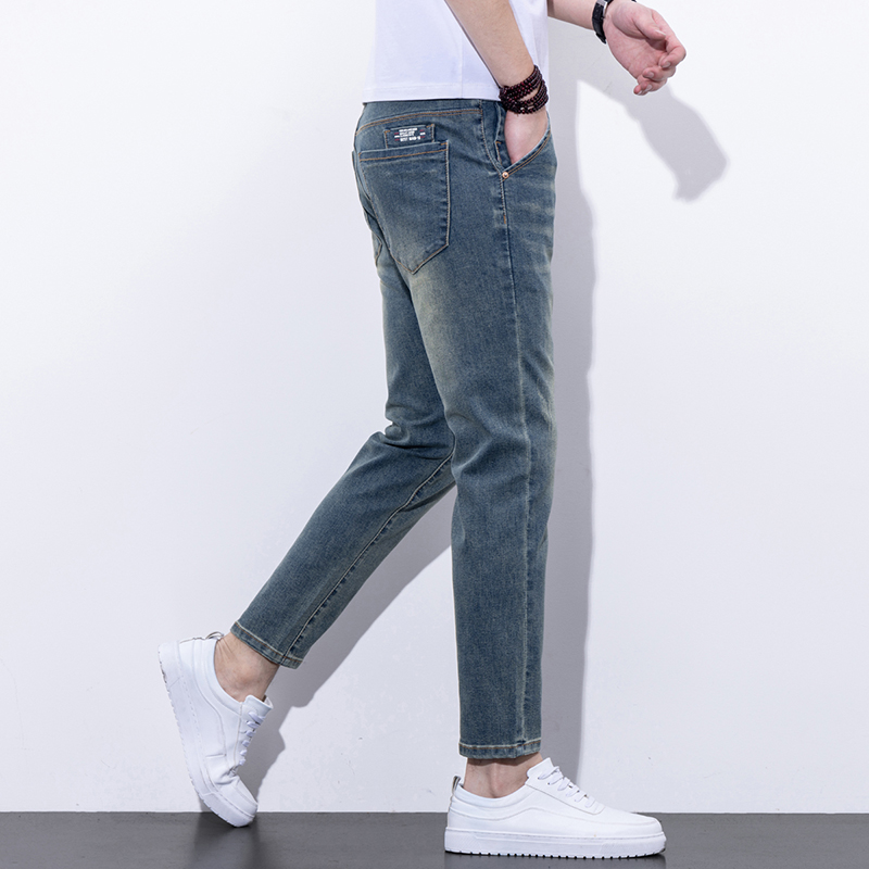 デニムパンツメンズ スキニー すっきりシルエット細身デニム
