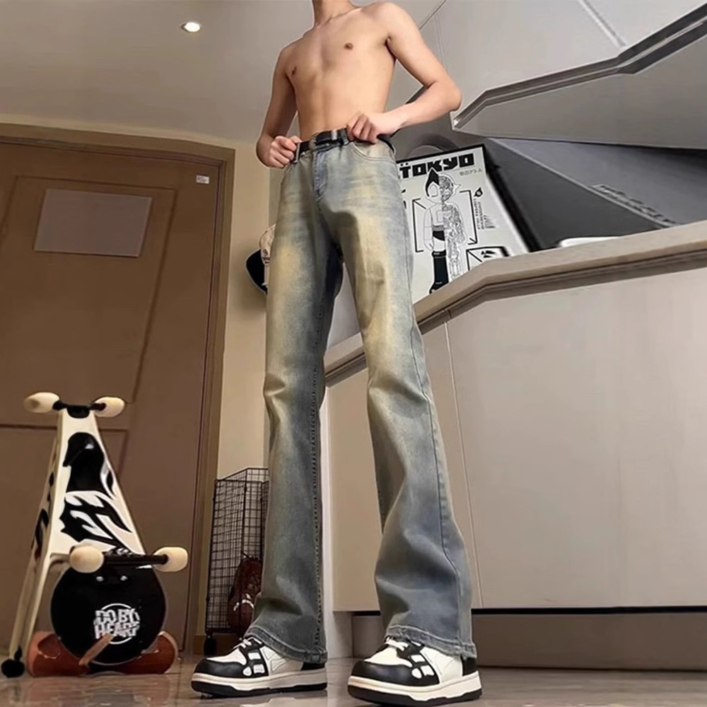 デニムパンツメンズ フレア 裾広がりヴィンテージフレアデニム