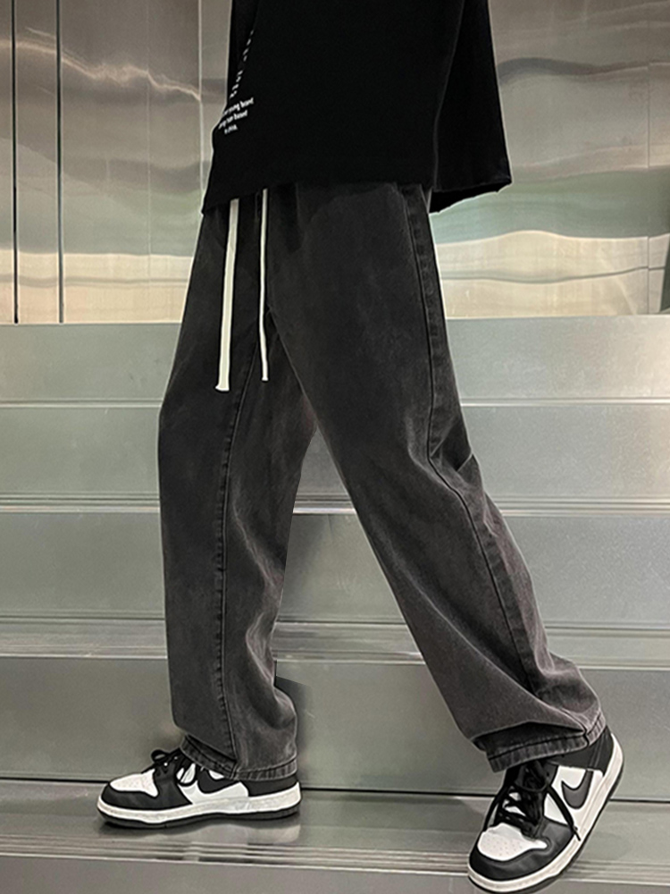 デニムパンツメンズ ワイド ゆったりシルエットデニムパンツ
