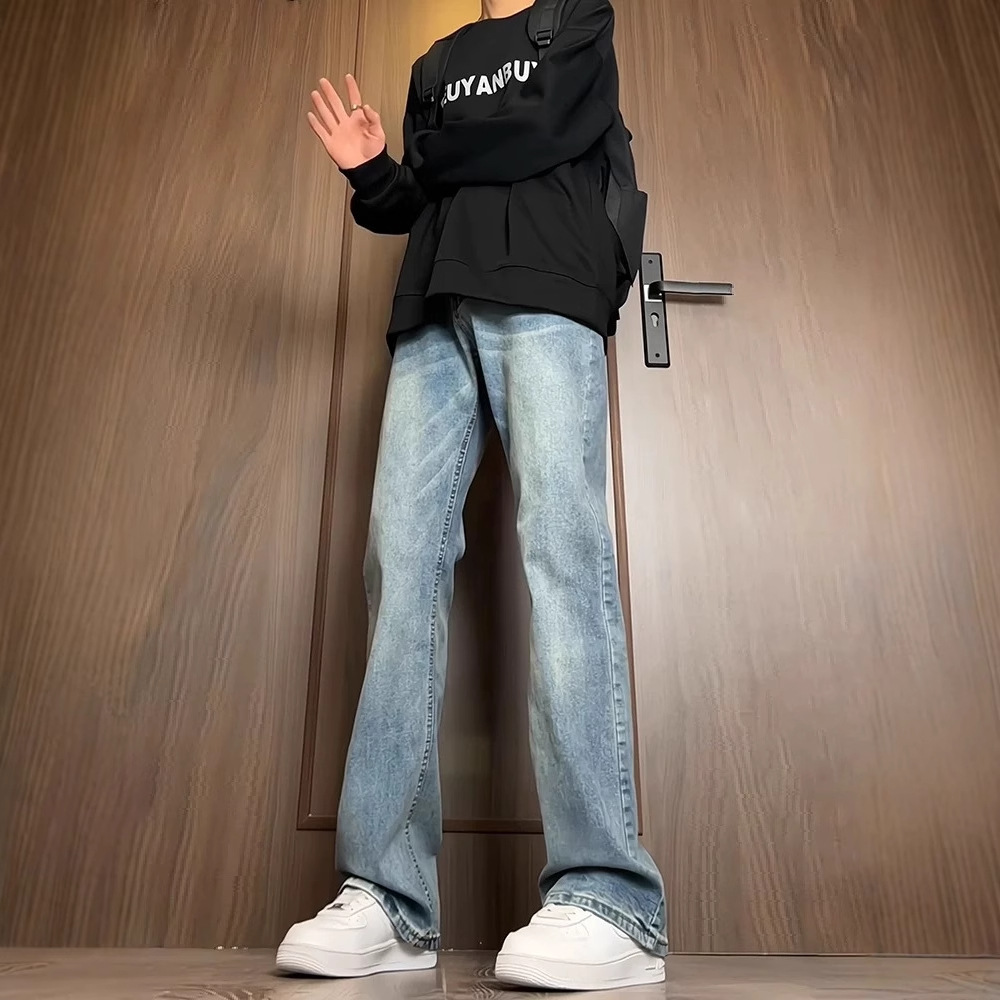 デニムパンツメンズ フレア 裾広がりヴィンテージフレアデニム