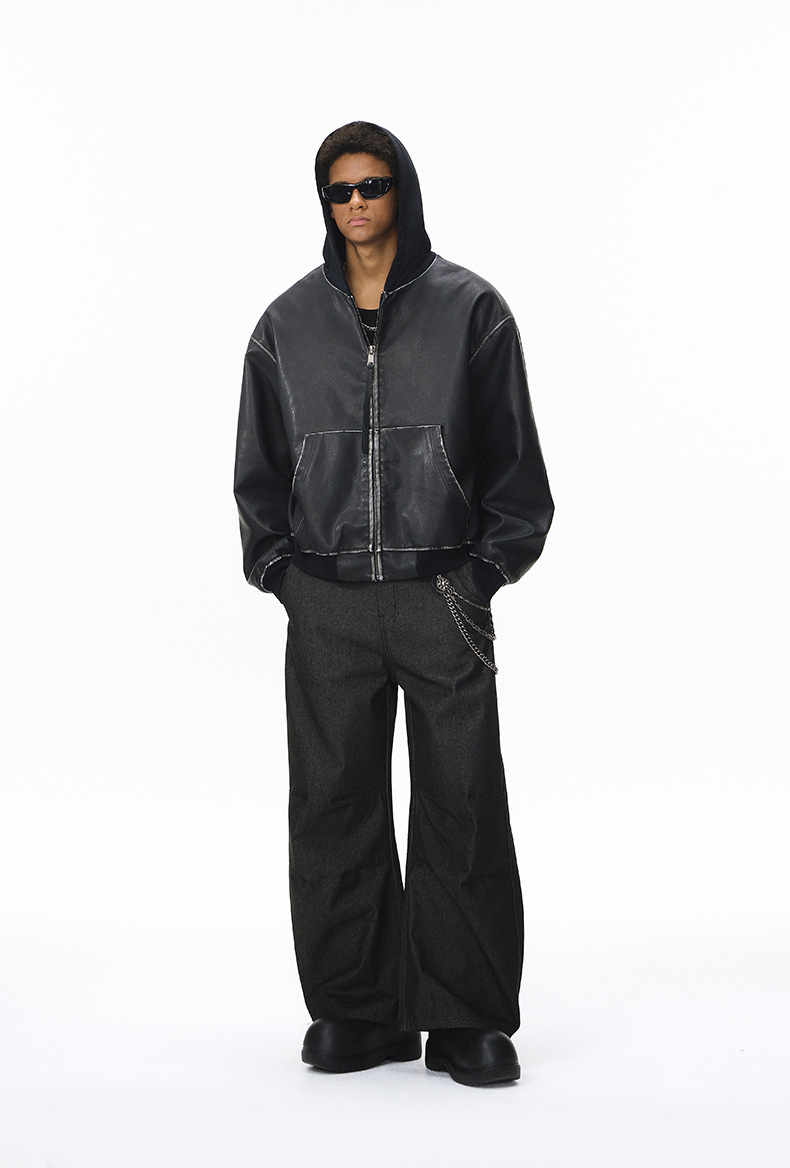 メンズデニムパンツ プレミアム極太ワイドシルエット